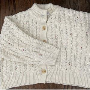 Gorgeous embroidered Something Navy sweater!